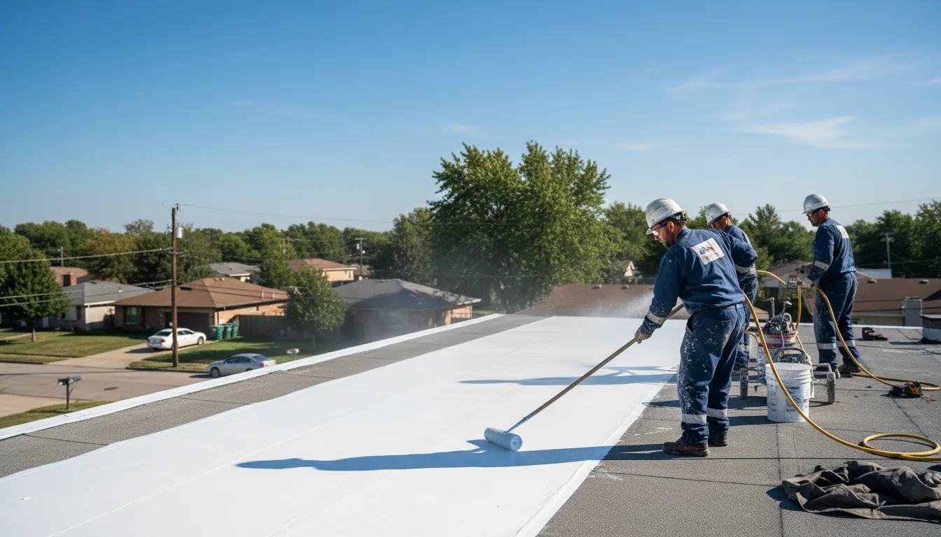 Commercial roof coating in Carnesville, GA near me